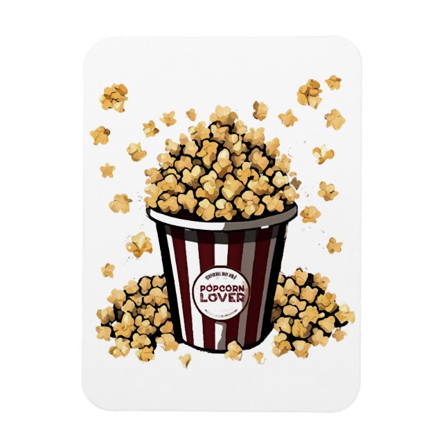 Popcornälskare Magnet (Vertikal)