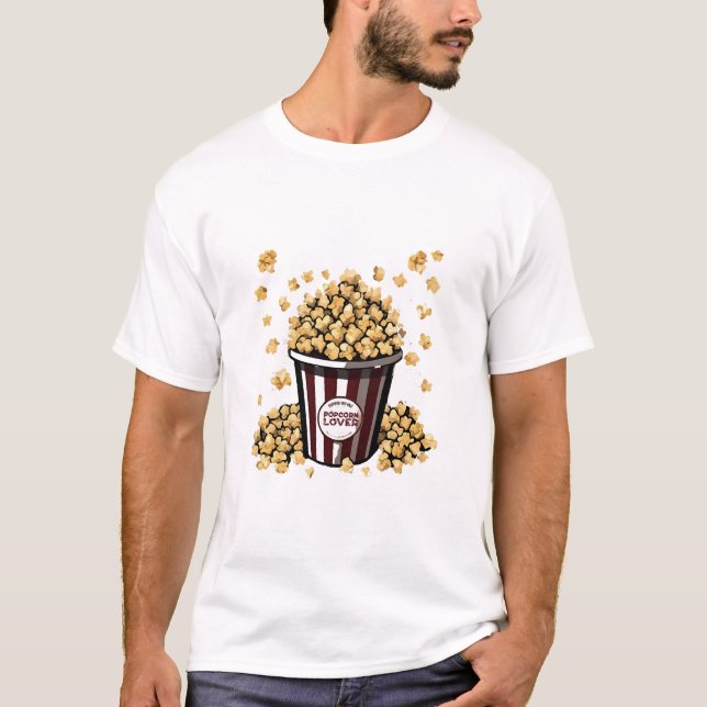 Popcornälskare T Shirt (Framsida)