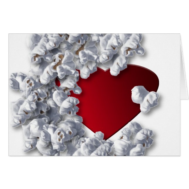 Popcornälskaresamling Hälsningskort (Framsidan Horizontal)