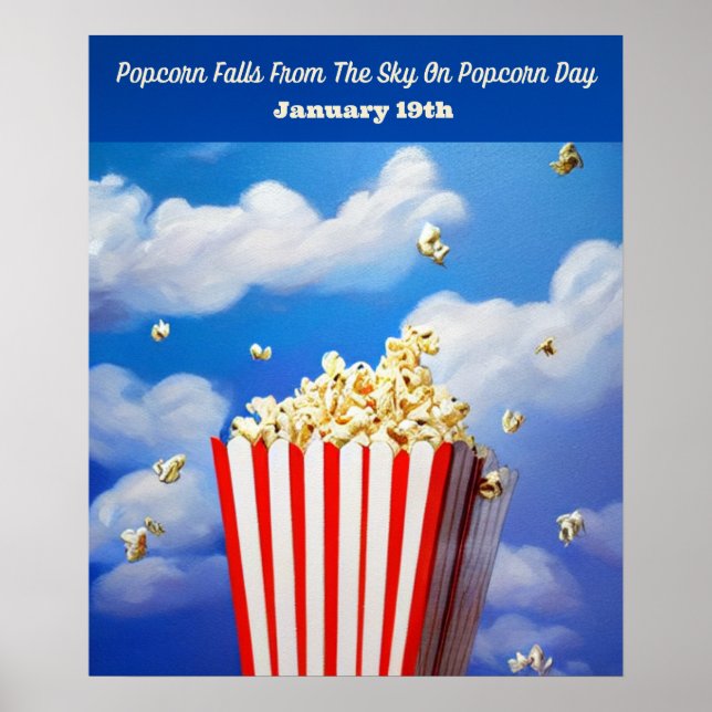 Popcornbollar från Himlar på populationsdagen Post Poster (Framsidan)