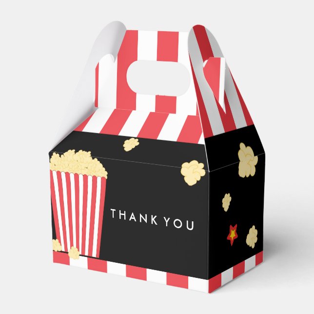 Popcornfilm hink Födelsedagsfest Förmånslådor Presentaskar (Framsidan Sidan)