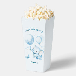 Popcornlåda för elefantbabyskor presentaskar