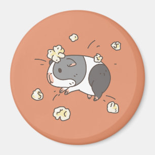 Popcorns Guinea gris Magnet