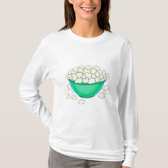 popcorns skål tee shirt (Framsida)