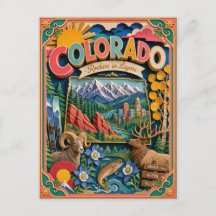 PopCut stater Colorado Färgglad 3D papperskonst