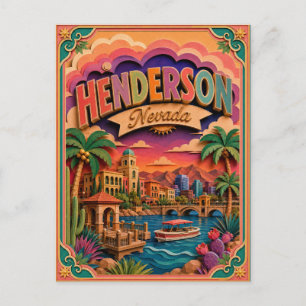 PopCut stater Henderson Nevada Papperskonst Vykort