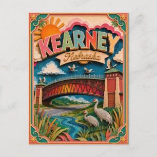 PopCut stater Kearney Nebraska Papperskonst Vykort