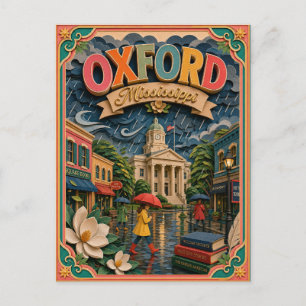 PopCut stater Oxford Mississippi Papperskonst Vykort