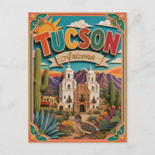 PopCut stater Tucson Arizona Papperskonst Vykort