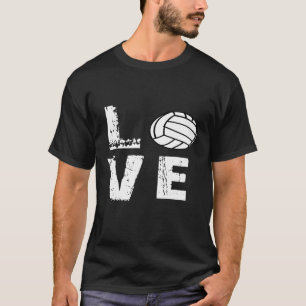 Popdagsdagen för bästa flickor Kärlek Volleyball-i T Shirt