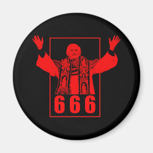 Pope 666 magnet
