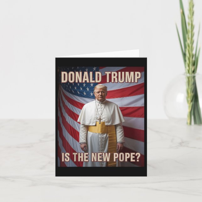 Pope &amp; President Donald Trump, katolsk Kort (Framsida)