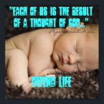 POPE BENEDICT ON LIFE POSTER<br><div class="desc">Påven Benedictus XVI predikar gospelet... ! Varje liv är värdefullt för att Gud älskade den personen i existensen!</div>