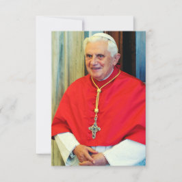 Pope Benedict XVI Defender of Tradition Holy Card Tack Kort
