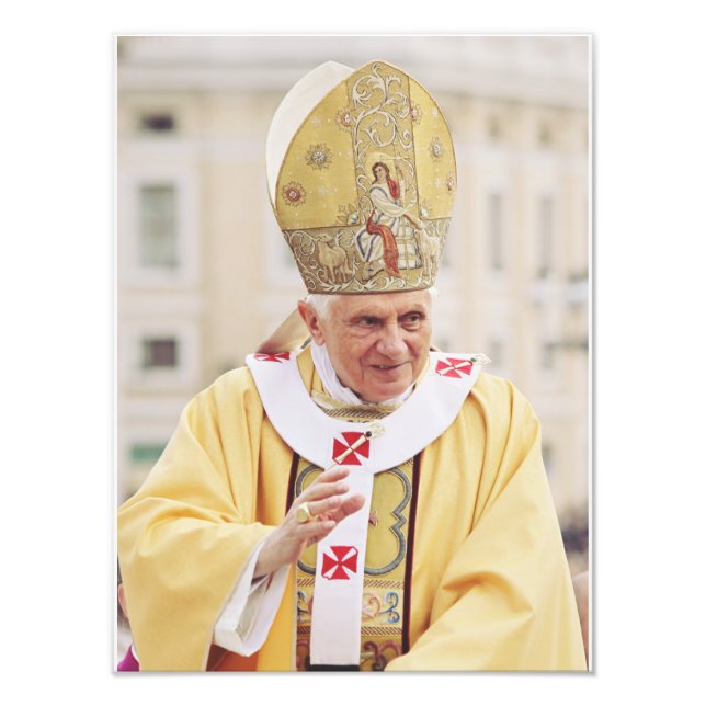 Pope Benedict XVI Fototryck (Framsidan)