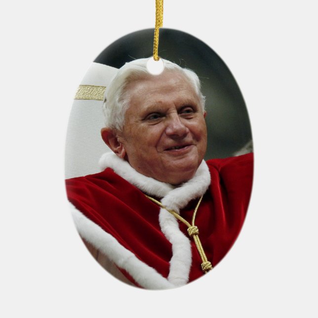 Pope Benedict XVI Julgransprydnad Keramik (Framsidan)