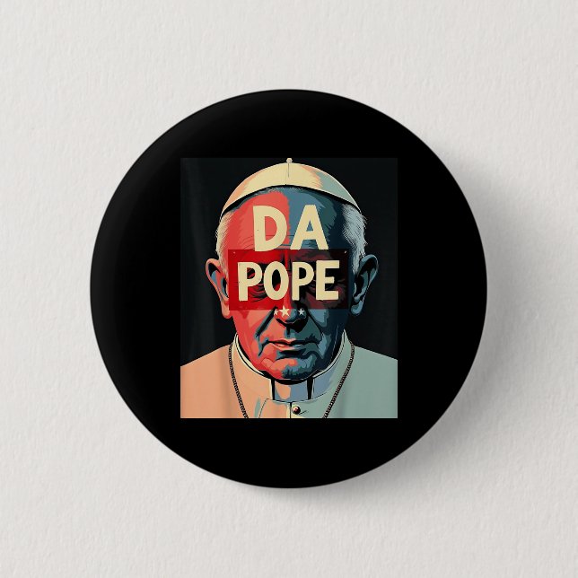 Pope Bobby Chicago - Funny Da Pope Catholique Humo Knapp (Framsida)