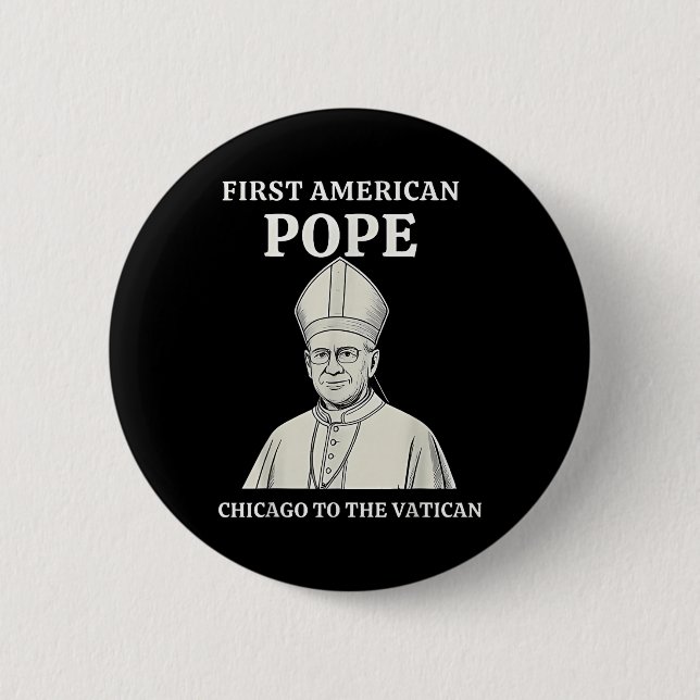Pope Bobby Chicago - Funny Da Pope Catholique Humo Knapp (Framsida)
