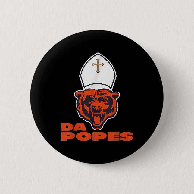 Pope Bobby Chicago - Funny Da Pope Catholique Humo Knapp (Framsida)