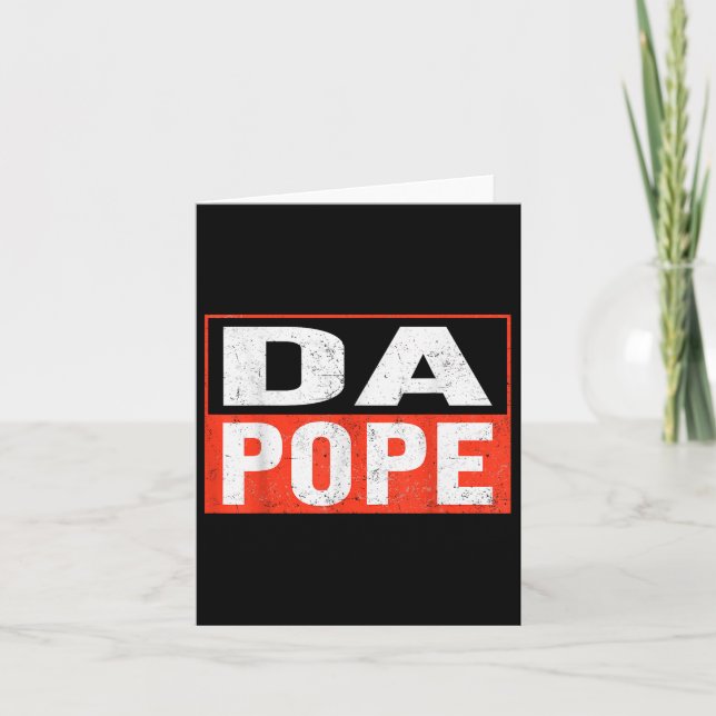 Pope Bobby Chicago Shirt - Funny Da Pope Catholic Kort (Framsida)