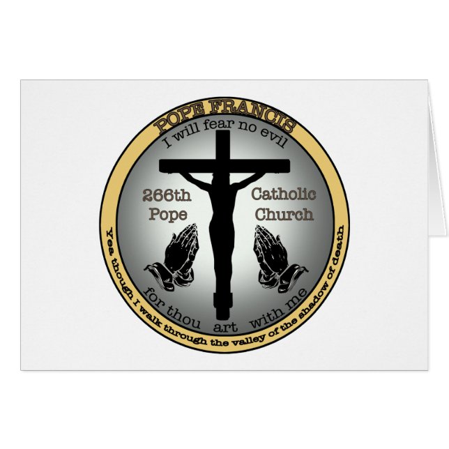 Pope Francis Hälsningskort (Framsidan Horizontal)