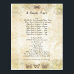 POPE FRANCIS=ST. FRANCIS ENMPLE PRAYER=Butterfly Poster<br><div class="desc">En enkel bön skrevs av den helige Francis av Assisi på 1200-talet. Han är den nuvarande påven Francis I. Den helige Francis' far var en välmående silke-handlare. Han levde det högspirerade liv som kännetecknar en ung förmögen, till och med som soldat för Assisi. När Francis reste till krig 1204 hade...</div>