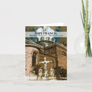 Pope Francis Visits Philadelphia PA Notecard Kort