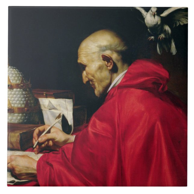 Pope Gregory underbaren Kakelplatta (Framsidan)