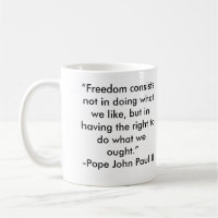 Pope John Paul Ii frihetscitationstecken