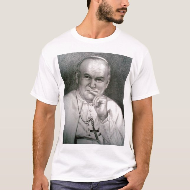Pope John Paul Ii G Tee Shirt (Framsida)