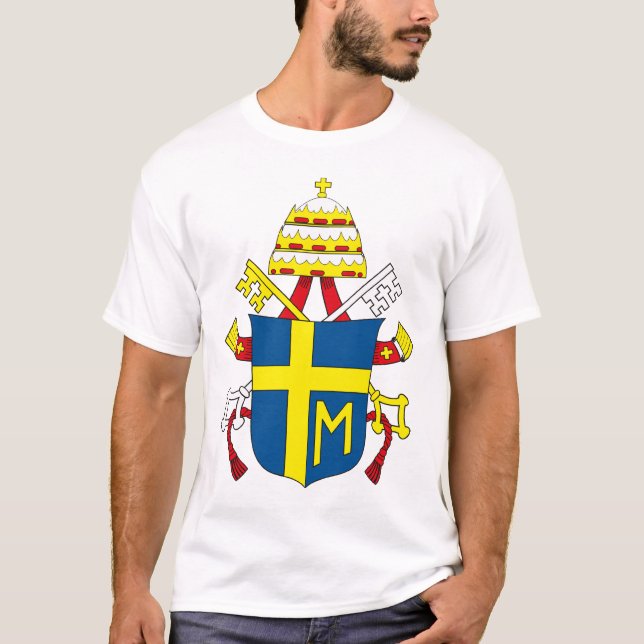 Pope John Paul Ii T-tröja Tee Shirt (Framsida)