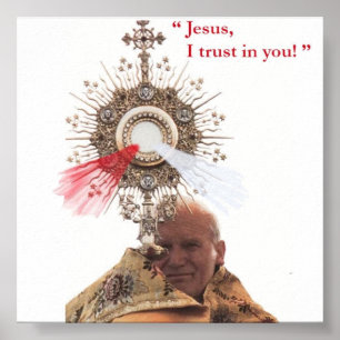Pope John Paul Ii tryck