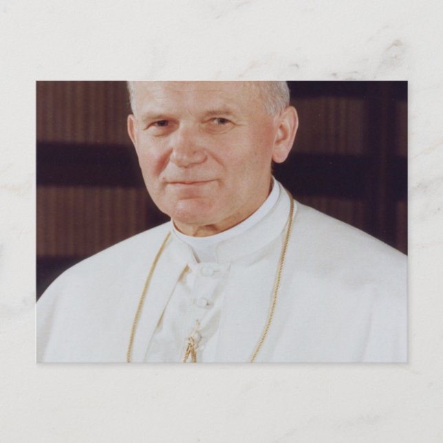 Pope John Paul II Vykort (Framsida)