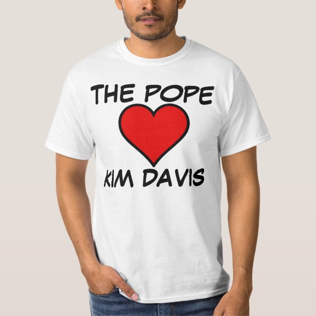 POPE KÄRLEK KIM DAVIS t-shirts (Framsida)