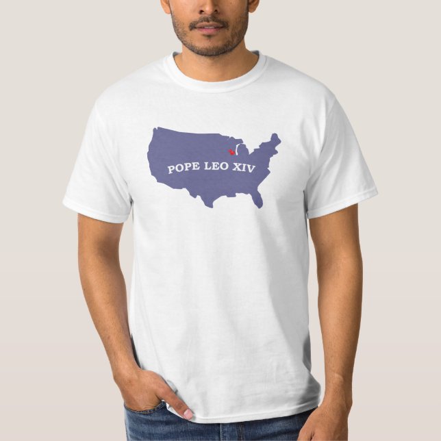 Pope Leo XIV - Chicago USA T Shirt (Framsida)