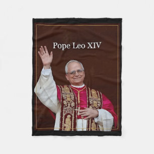 Pope Leo Xiv Fleecefilt