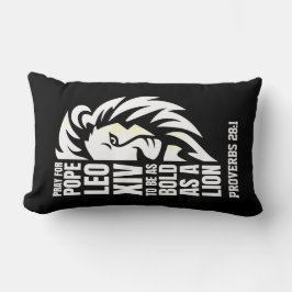 POPE LEO XIV Lejon katolsk bön i fetstil Lumbarkudde