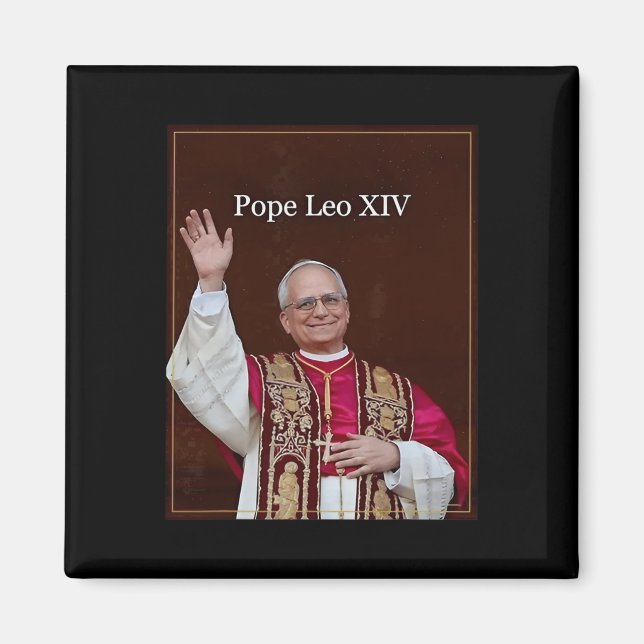 Pope Leo Xiv Magnet (Framsidan)