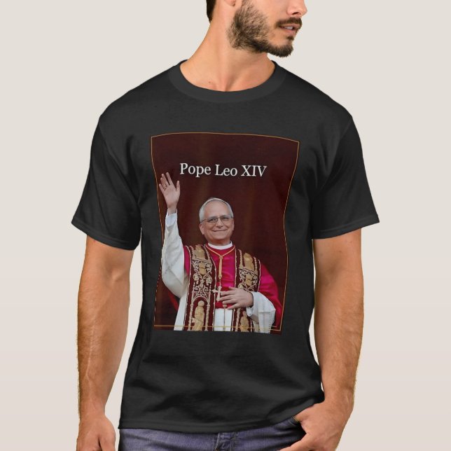 Pope Leo Xiv T Shirt (Framsida)