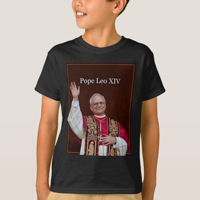 Pope Leo Xiv T Shirt (Framsida)