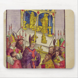 Pope Martin V ger Sigismund den symboliska gåvan Musmatta