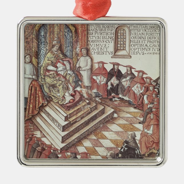 Pope Mild VII Julgransprydnad Metall (Framsidan)