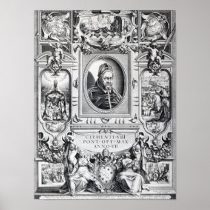 Pope Mild VIII som omges Poster