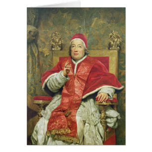 Pope Mild XIII (1693-1769) (olja på kanfas) Hälsningskort