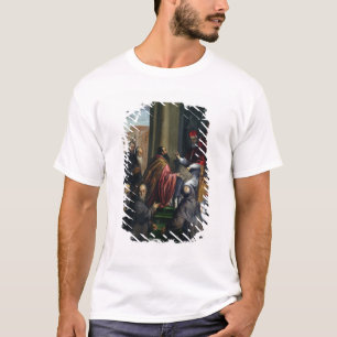 Pope Paul dropp som räcker över en lagar T-shirt