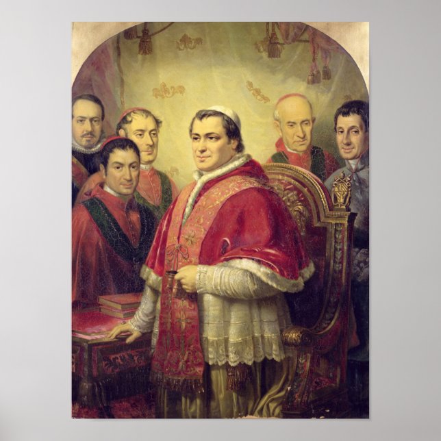 Pope Pius IX 1847 Poster (Framsidan)