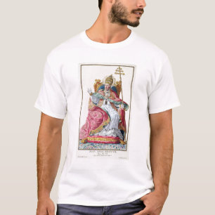 Pope Pius VI (1717-99) från 'Receuil des Estampes Tee