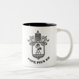 Pope Pius XII Arm 01 Två-Tonad Mugg