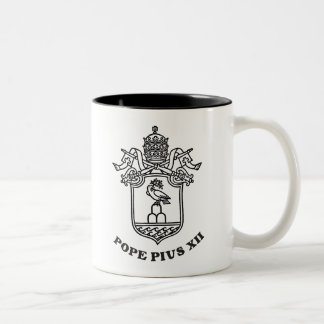 Pope Pius XII Arm 01 Två-Tonad Mugg