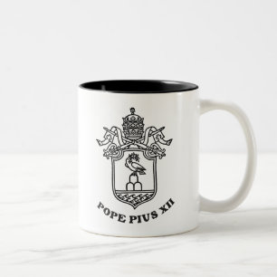 Pope Pius XII beväpnar 01 Två-Tonad Mugg
